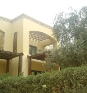 Oben rechts der Balkon unseres Zimmers